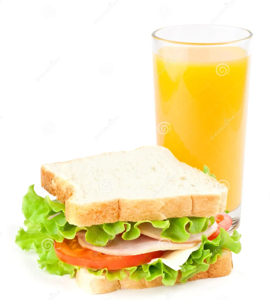 Lanche com Suco